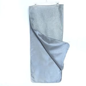 Silver & Gray Tablerunner 2 Sided 70"x 16"